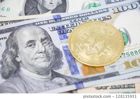 Dollar Cryptocurrency 128135931