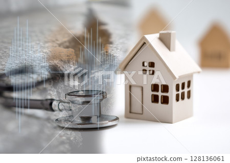 Disaster preparedness concept, structural health monitoring concept 128136061