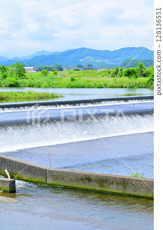 Ogura Weir, Omoi River, upstream, Tochigi City 128136551
