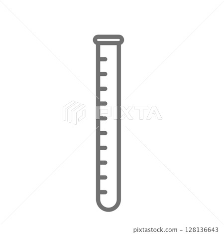 Simple test tube vector icon_02 128136643
