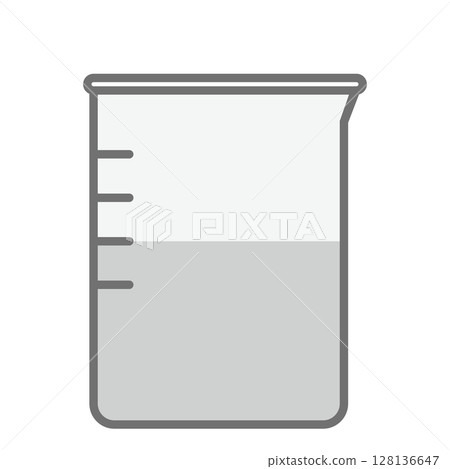 Simple beaker vector icon_03 128136647