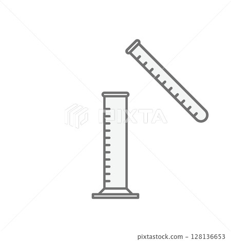 Simple measuring cylinder vector icon_03 128136653
