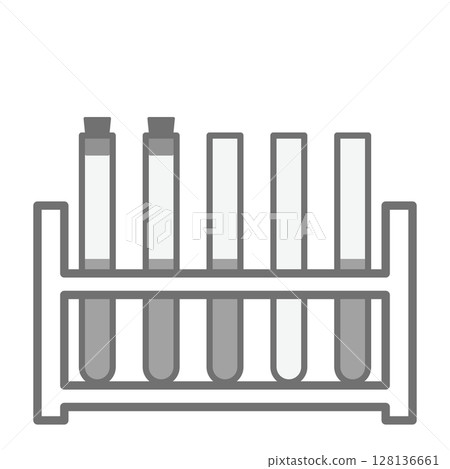 Simple test tube vector icon_05 128136661