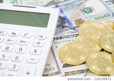 Dollar Cryptocurrency Calculator 128136672