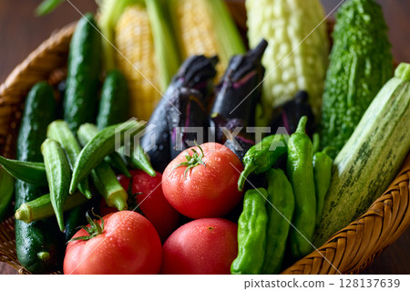 Vegetables with water drops Vegetables with water drops 128137639
