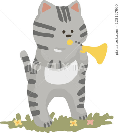 吹喇叭的貓管樂團 128137960