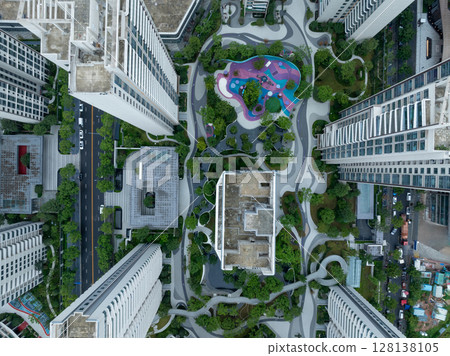 Aerial view of landscape in shenzhen city, China Aerial view of landscape in shenzhen city, China 128138105