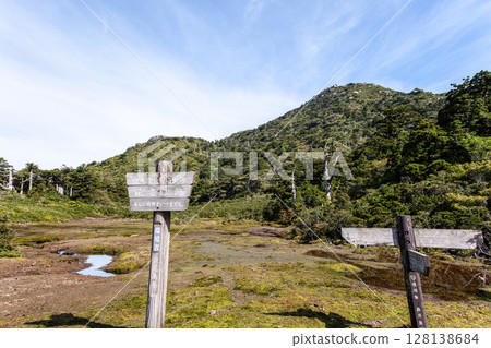高海拔濕地花之川和黑見岳,世界自然遺產,屋久島(春季) 高海拔濕地花之川和黑見岳,世界自然遺產,屋久島(春季) 128138684