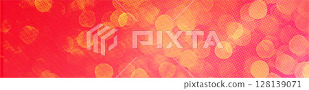 Red panorama bokeh background. Simple design for banner, poster, events and various design works Red panorama bokeh background. Simple design for banner, poster, events and various design works 128139071