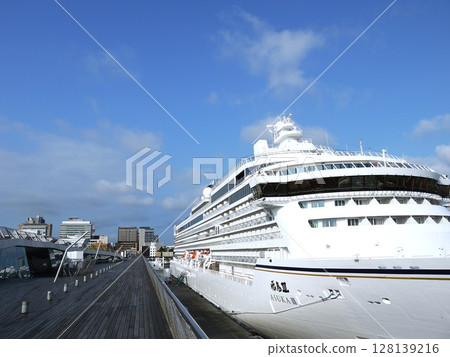 Asuka III anchored at Osanbashi Pier 128139216