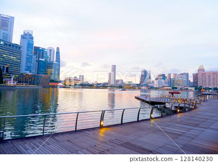 Singapore in the evening Singapore in the evening 128140230