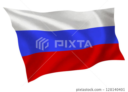 Russia country flag silk icon 128140401