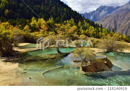 中國世界遺產黃龍 中國世界遺產黃龍 128140919