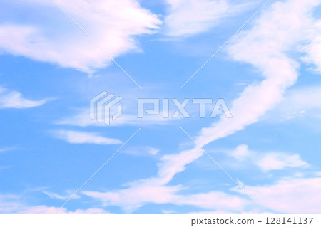 藍天白雲/背景素材 128141137