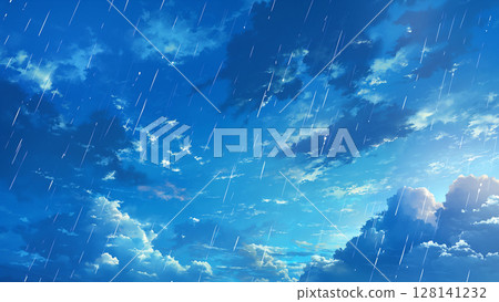 下雨的天空,動漫風格 下雨的天空,動漫風格 128141232