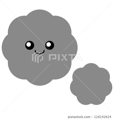 Cute cotton dust illustration Cute cotton dust illustration 128142624