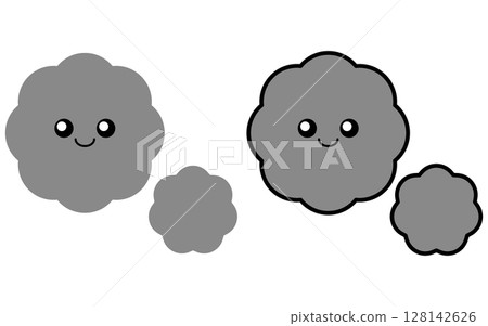 可愛的棉塵插圖 可愛的棉塵插圖 128142626