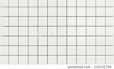 pattern of white tiles 128142794