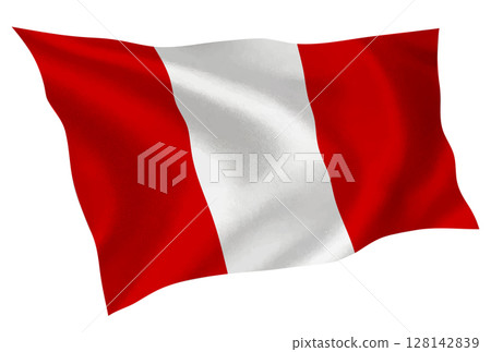 Peru country flag silk icon 128142839