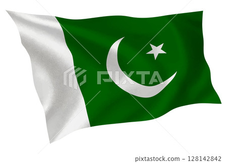 Pakistan country flag silk icon 128142842