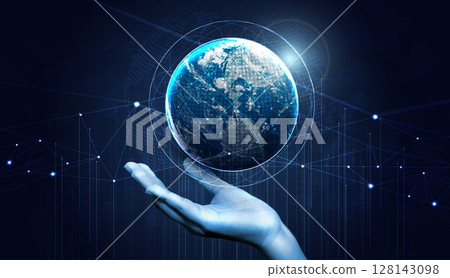 Global 5G network wireless systems and internet technology concept. smart city communication network. 5G wireless mobile internet wifi connection data. Elements of this image furnished by NASA. Global 5G network wireless systems and internet technology concept. smart city communication network. 5G wireless mobile internet wifi connection data. Elements of this image furnished by NASA. 128143098