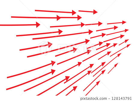 Lots of rising arrows 128143791