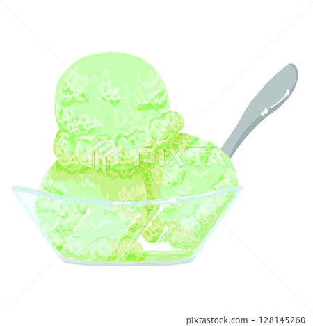 Delicious melon ice cream Delicious melon ice cream 128145260