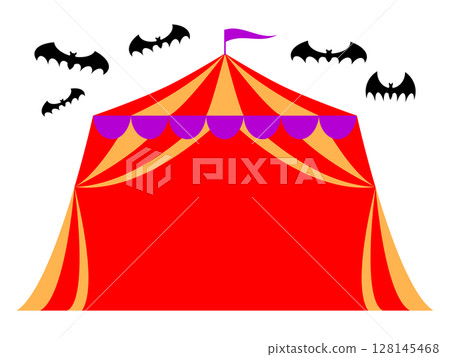 Halloween frame material: circus tent Halloween frame material: circus tent 128145468