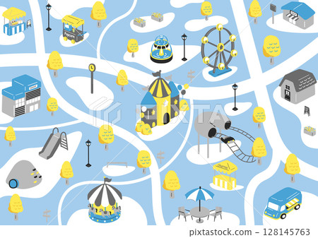 遊樂園景觀 遊樂園景觀 128145763