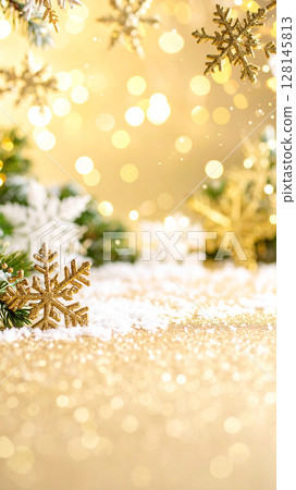 Christmas Snow AI Generation Background 128145813