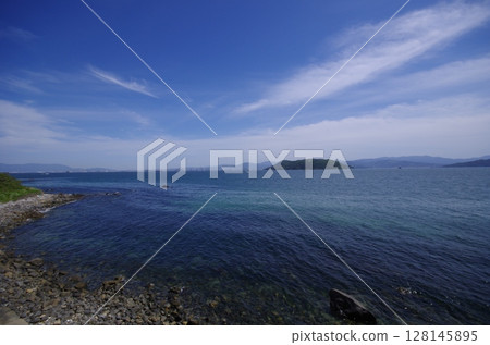 志賀島:從金院公園眺望福岡巨蛋 志賀島:從金院公園眺望福岡巨蛋 128145895