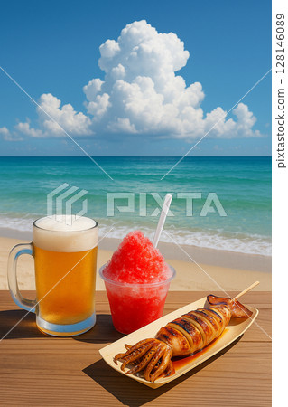 夏日海灘 128146089