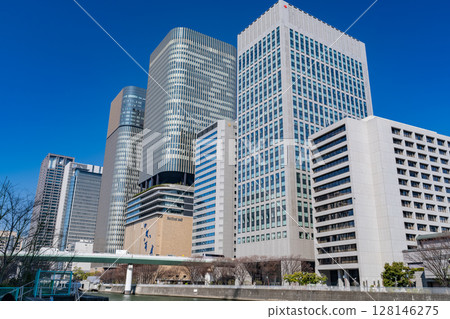 大阪府：中之島地區、大阪市、城市景觀 128146275