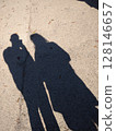 Shadow of a happy couple 128146657