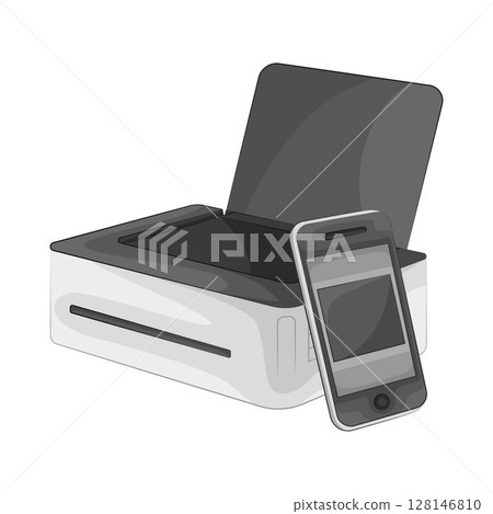 Illustration of Printer 128146810