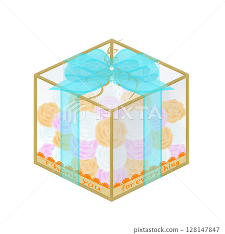 Gift_flower box illustration Gift_flower box illustration 128147847