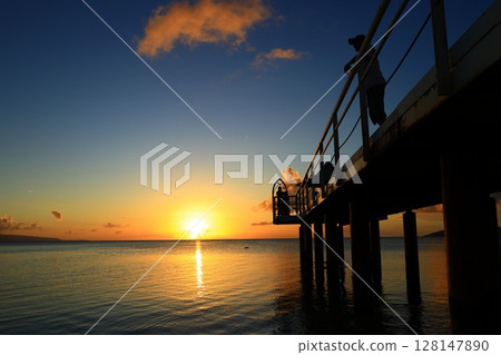 Okinawa Ishigaki Island Fusaki Beach Sunset Okinawa Ishigaki Island Fusaki Beach Sunset 128147890