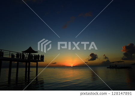 Okinawa Ishigaki Island Fusaki Beach Sunset Okinawa Ishigaki Island Fusaki Beach Sunset 128147891