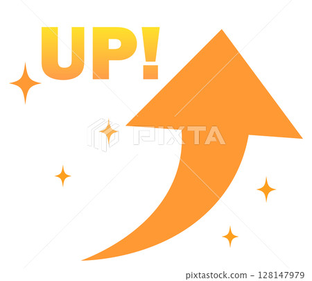 Simple arrow icon_Rising_UP 128147979