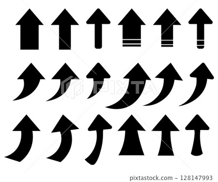 Simple arrow icon set_Rising_UP Simple arrow icon set_Rising_UP 128147993