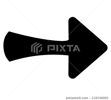 Simple arrow icon_black arrow 128148005
