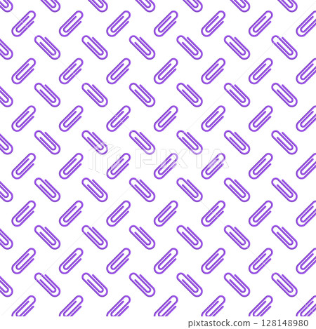 排列著回形針的背景材料圖案插圖文具色板相容於紫色 128148980