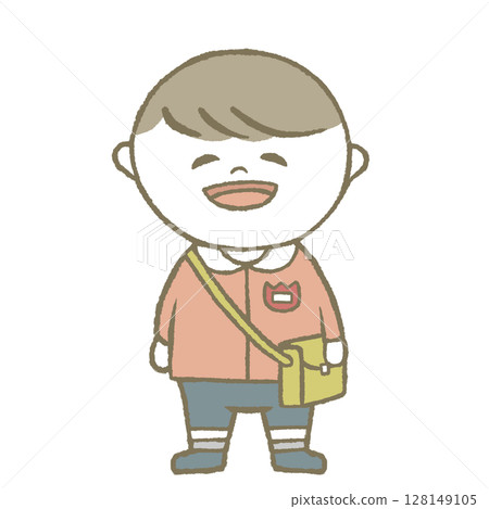 幼稚園男孩粉紅色 128149105