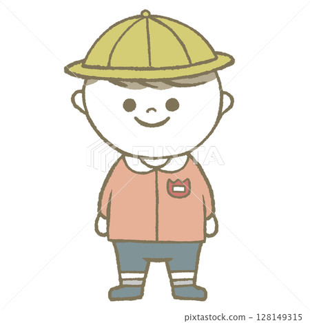 Kindergarten boy pink Kindergarten boy pink 128149315