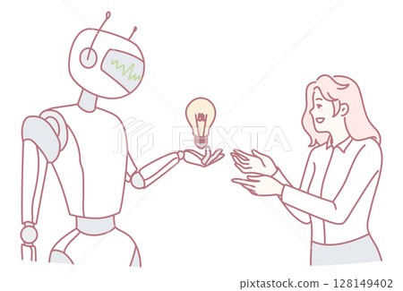 The Collaboration Between a Robot and a Human Utilizing a Lightbulb Idea for Innovation The Collaboration Between a Robot and a Human Utilizing a Lightbulb Idea for Innovation 128149402
