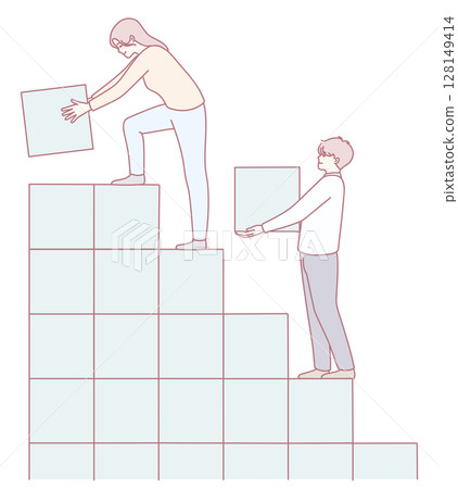 Teamwork in Action Building Our Collective Success Together for a Brighter Future Ahead 128149414