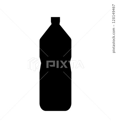 簡單的塑膠瓶輪廓圖向量 簡單的塑膠瓶輪廓圖向量 128149467