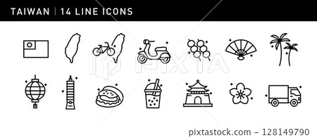 14 exhibitions of current Taiwanese cultural landscapes, comprehensive vehicles, vans, gourmet food, pearl tea, lanterns, temples, etc., the nature of the islands, and the traditional charm of the city 128149790