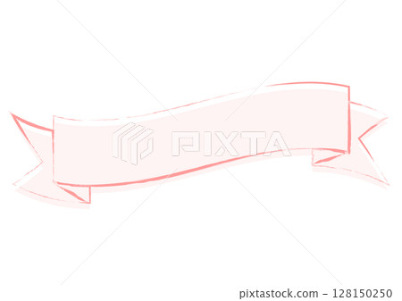 粉紅色搖曳絲帶標題框 粉紅色搖曳絲帶標題框 128150250