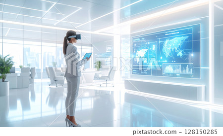 Future business scene 128150285